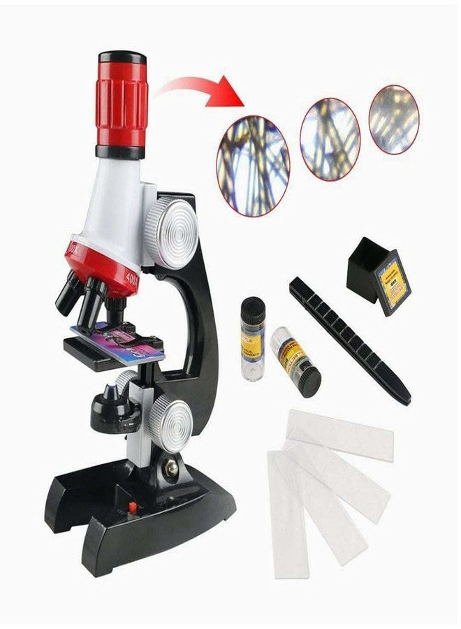 Globular Science Kits with Slides Educational Beginner Microscope Kit with LED 100X 400X and 1200X Magnification for Kids Students - Image 1